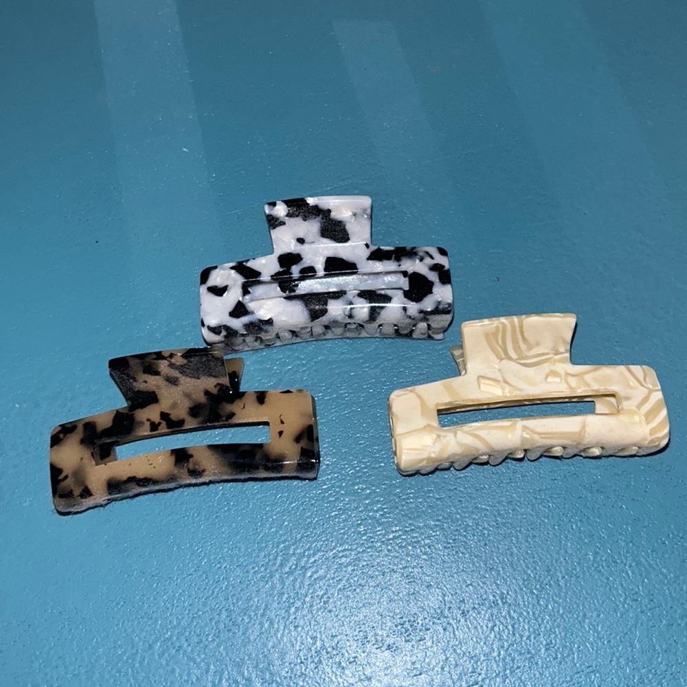3 Mini Claw Clips